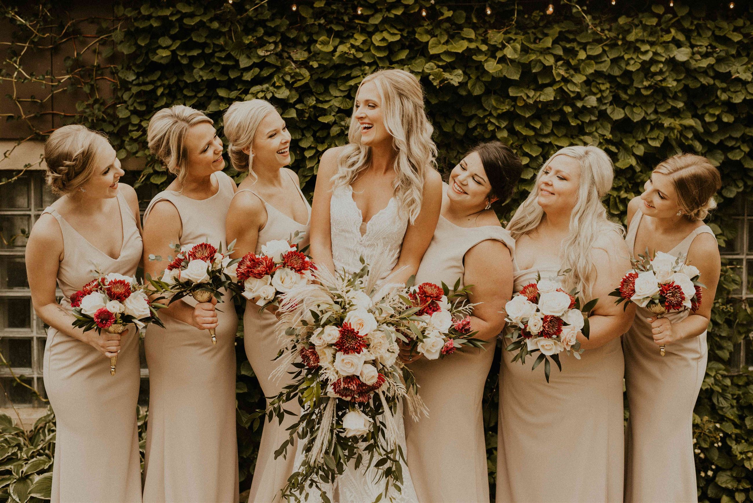Real Bella Bridal Bride and Bridesmaids dresses