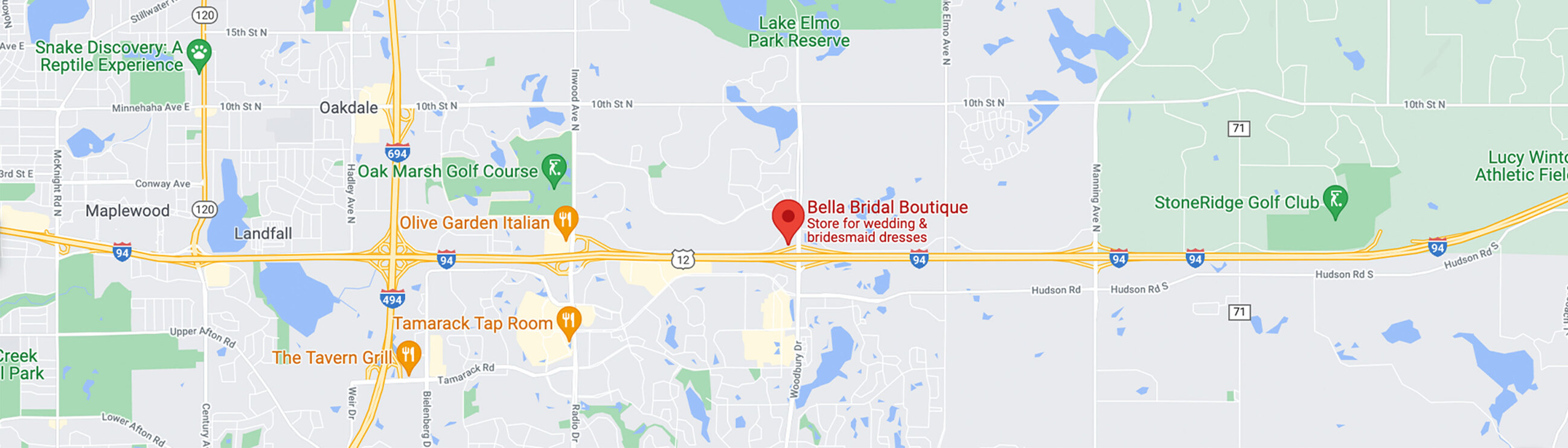 Bella Bridal Boutique location