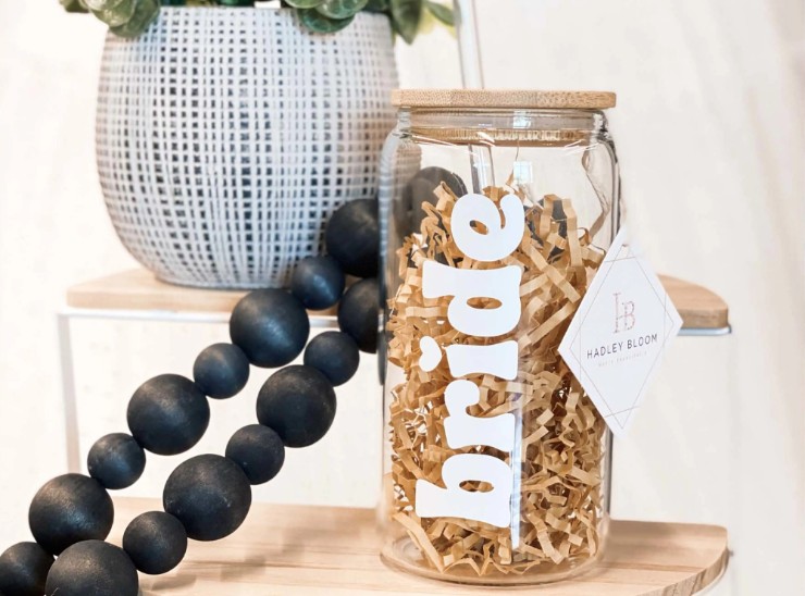 Bride Glass Tumbler with Bamboo Lid & Straw Appointment Add Ons Default Thumbnail Image