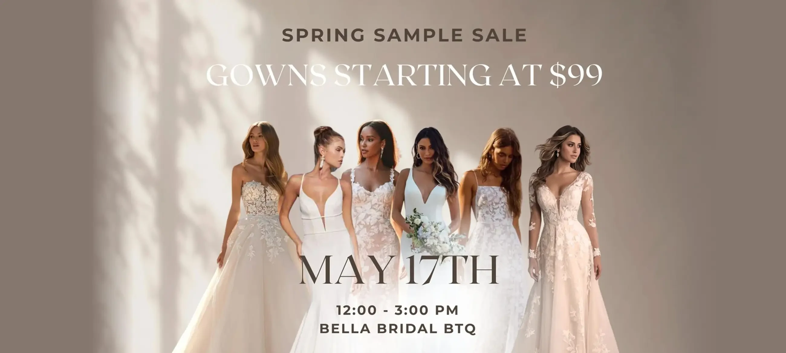 Spring Sample Sale Desktop Banner